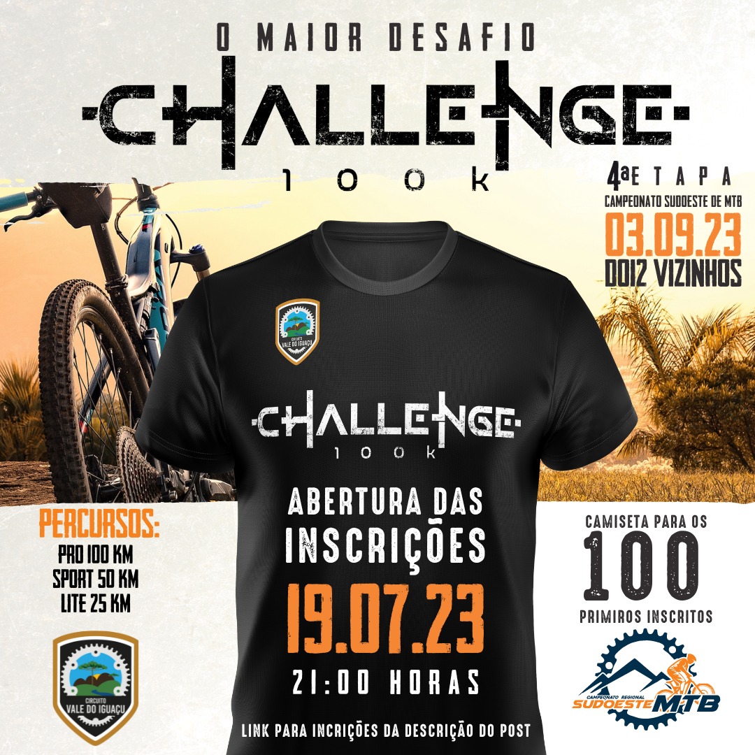 CAMPEONATO REGIONAL SUDOESTE DE MTB 2023 - Challenge 100k Dois Vizinhos