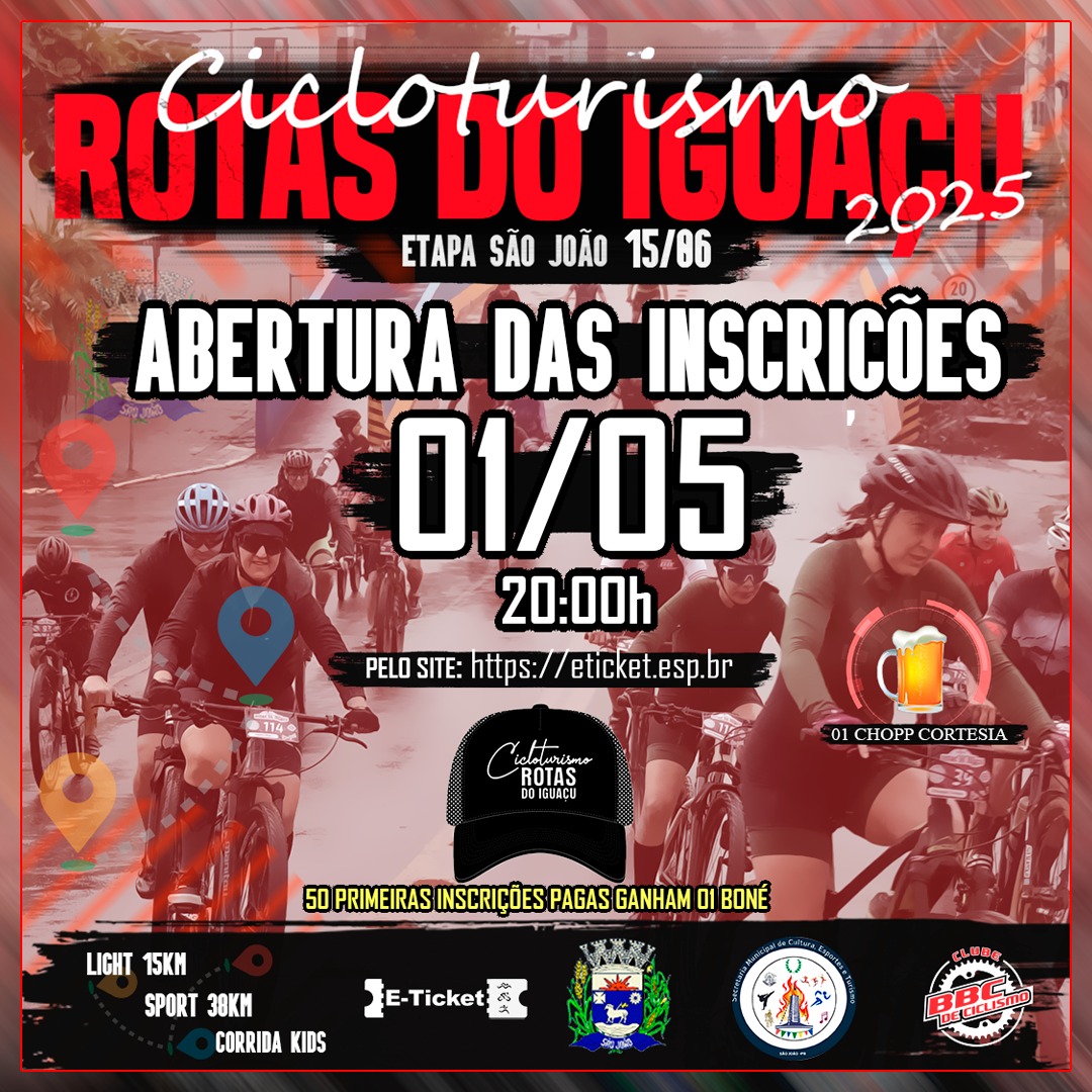 Cicloturismo Rotas do Iguaçu 2025 - Etapa  II - São João